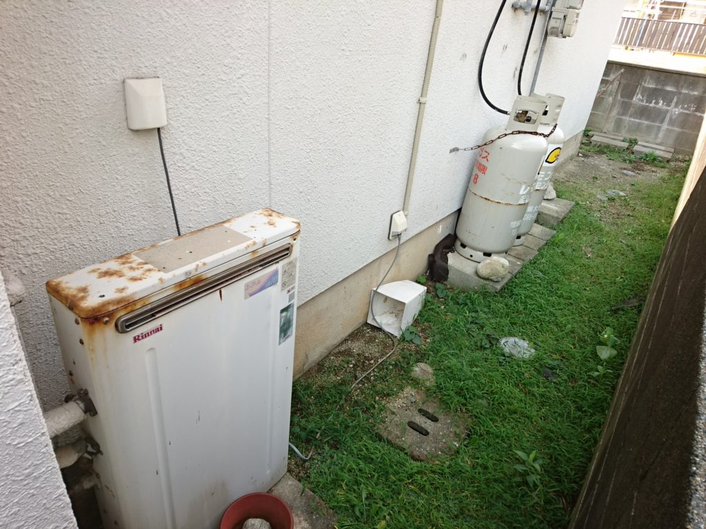 早良区戸建てのガス給湯器